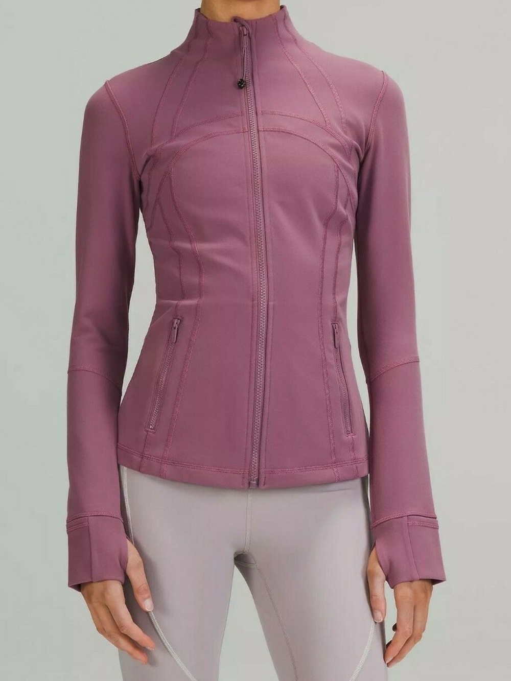 Lululemon Define Jacket Size 8 Mystic Purple Pink Nulu Full Zip Yoga Athletic